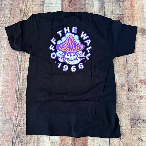 Vans Cloudy Day Mushroom graphic t-shirt men's Large - Picture 4 of 8